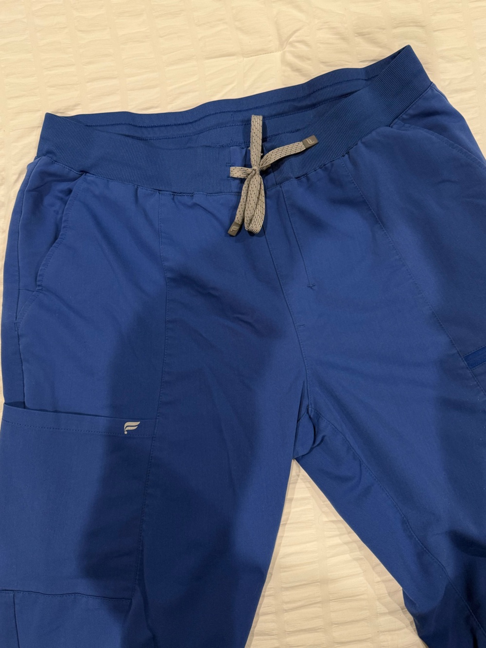 Fabletics Mid-rise On-call scrub pants in royal blue